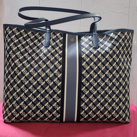 Tory Burch Geo Logo Tote Bag - Picture 2 of 10